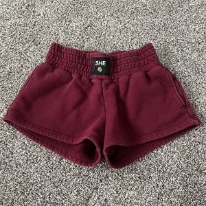Darc Sport - She - Everson Sweat Shorts - Red Burgundy M Limited Edition